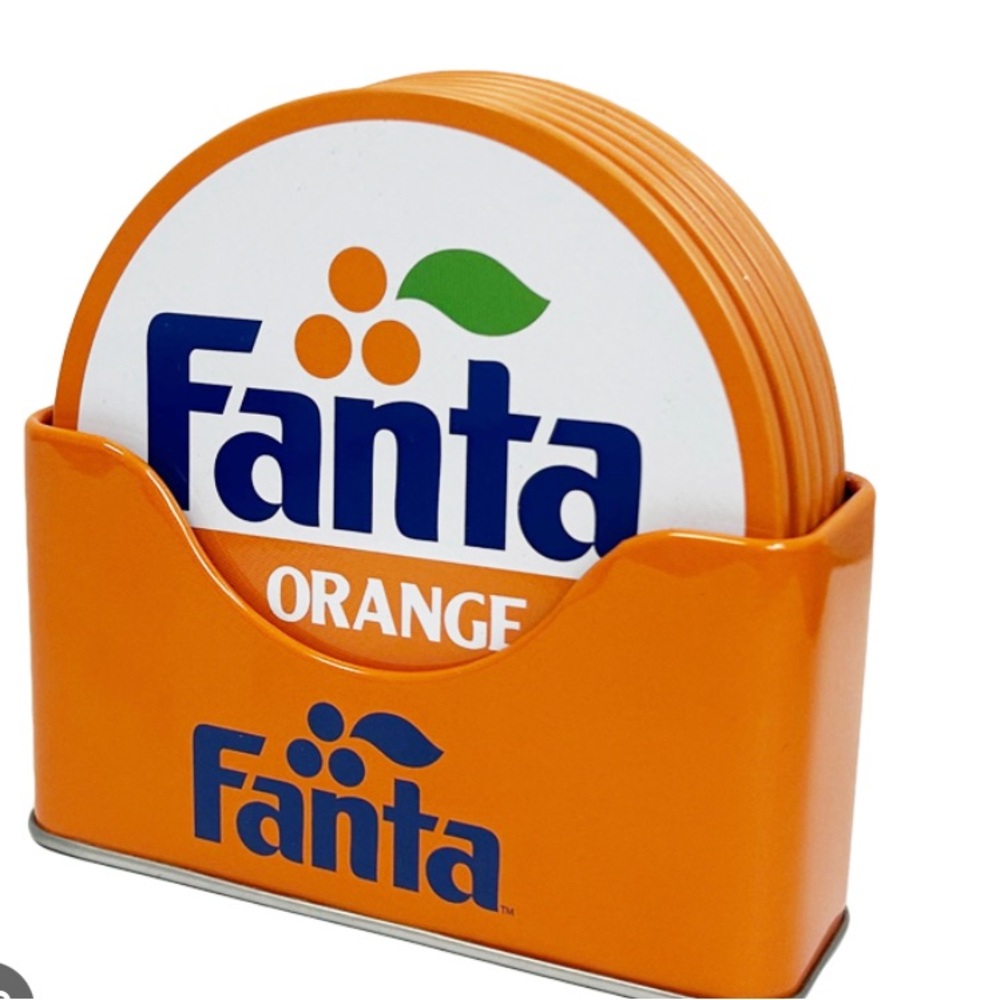 Fanta Orange 6pc Coaster Set